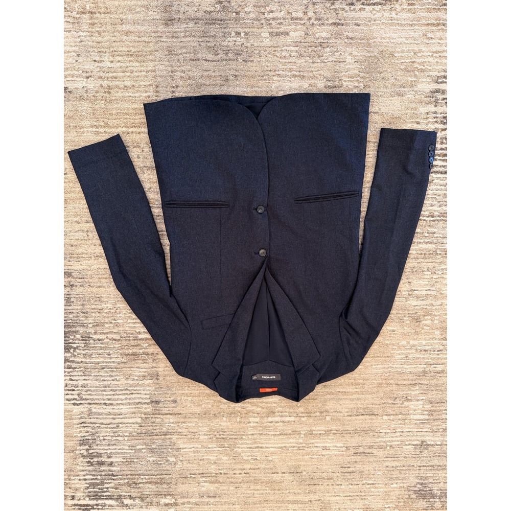 Bluffworks Blazer Suit Jacket Mens 44L Charcoal Classic Polyester Travel NYC USA - Picture 16 of 16